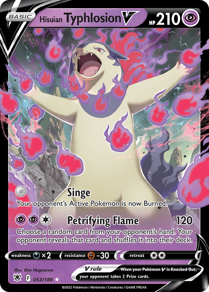 Hisuian Typhlosion V Astral Radiance card