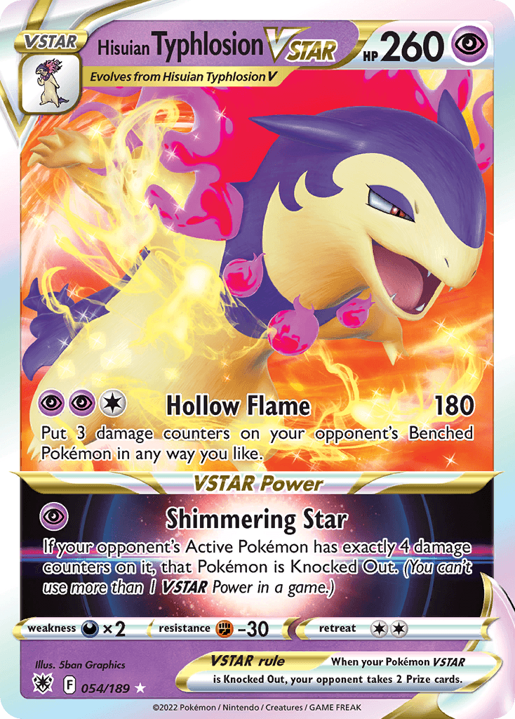 Hisuian Typhlosion VSTAR Astral Radiance card