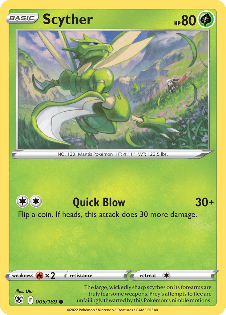 Scyther Astral Radiance card