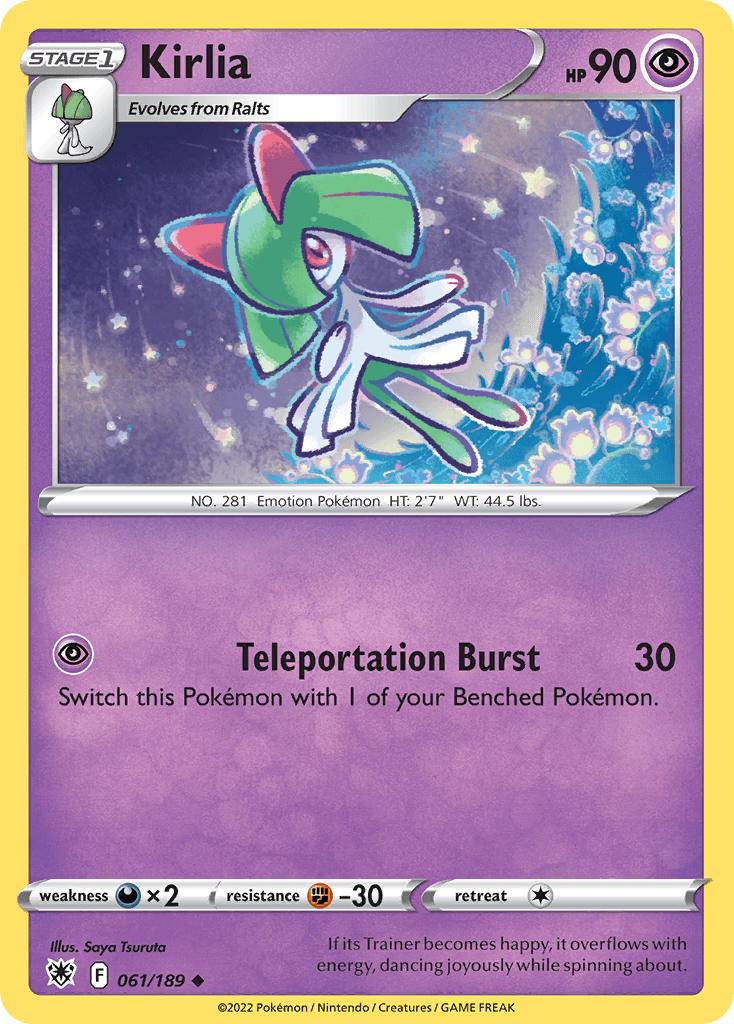 Kirlia Astral Radiance card