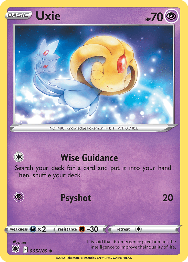 Uxie Astral Radiance card