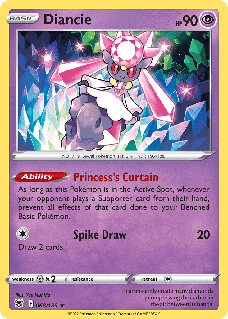 Diancie Astral Radiance card