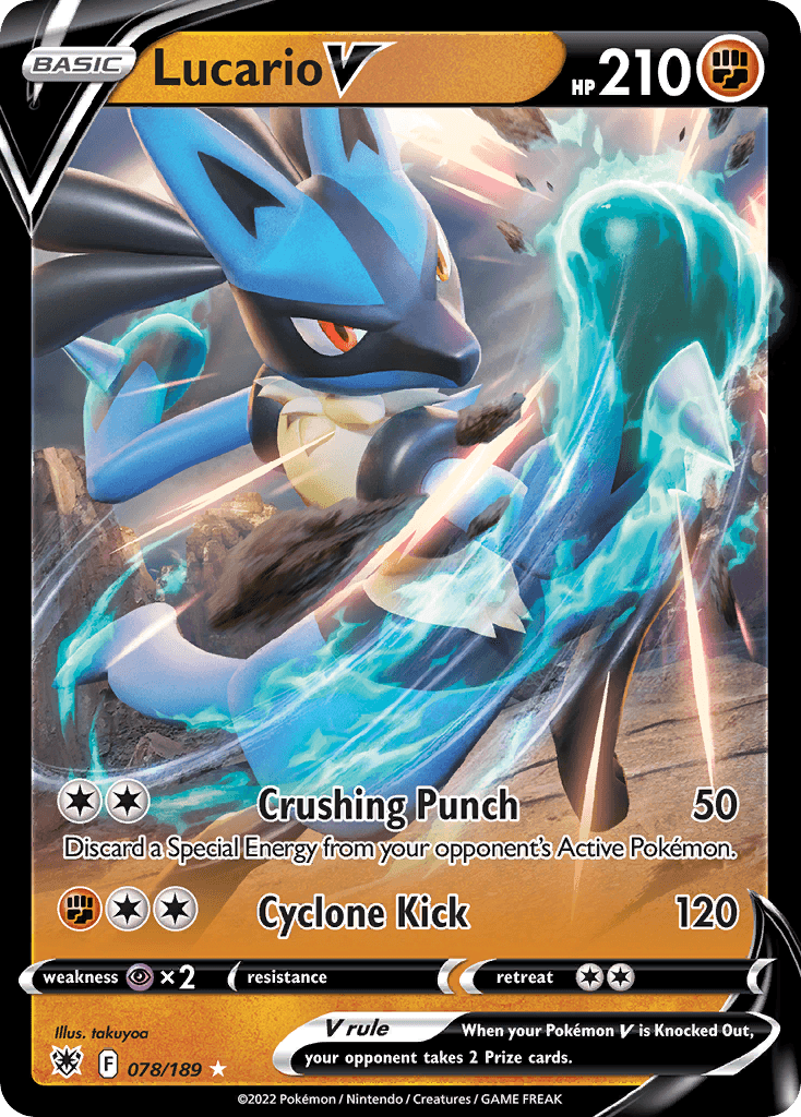 Lucario V Astral Radiance card