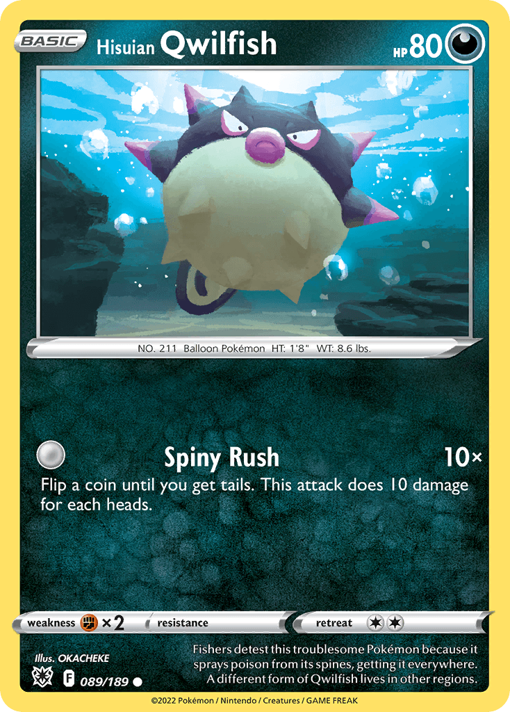 Hisuian Qwilfish Astral Radiance card