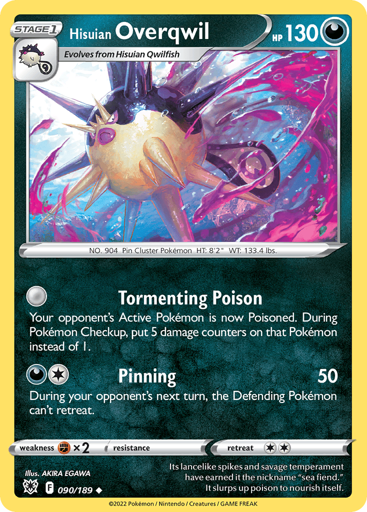 Hisuian Overqwil Astral Radiance card