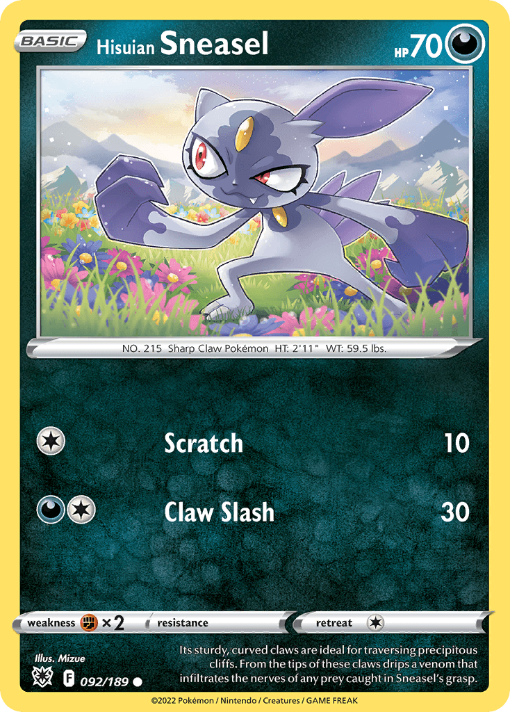 Hisuian Sneasel Astral Radiance card