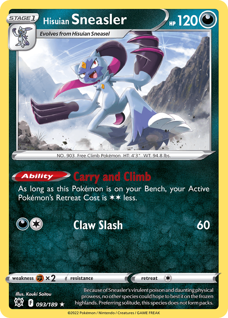 Hisuian Sneasler Astral Radiance card