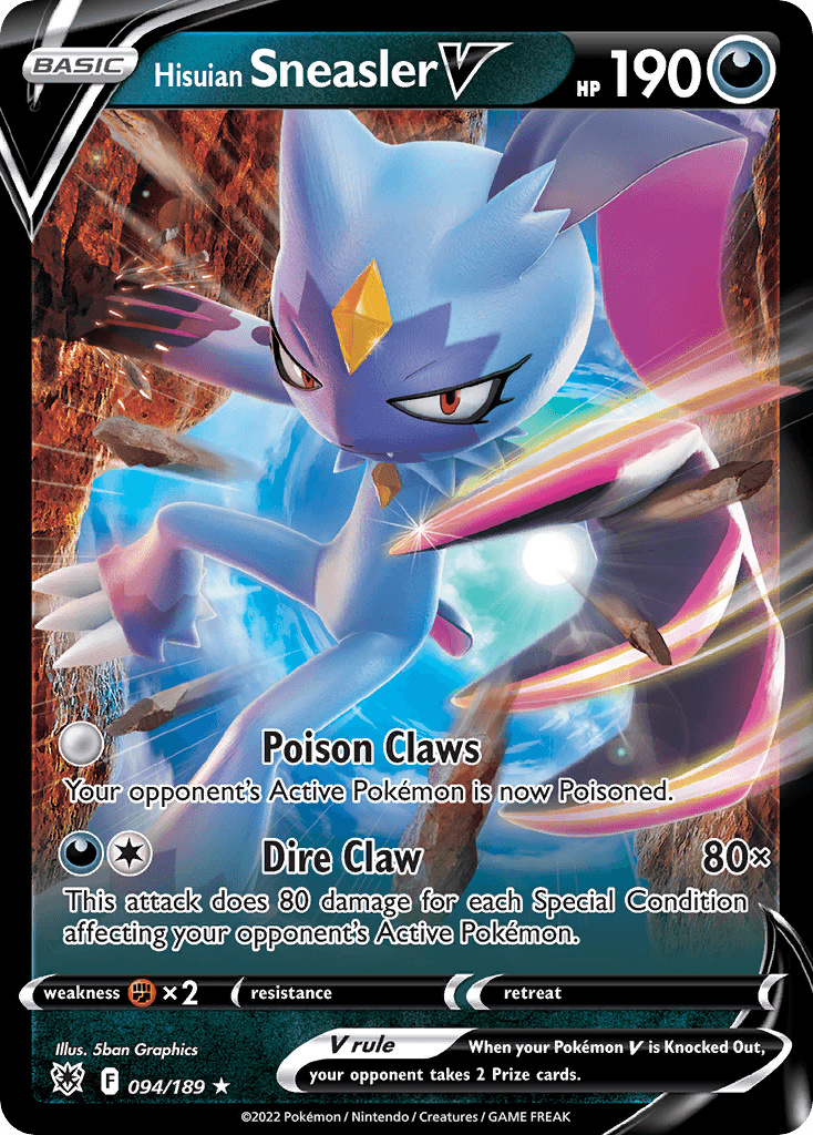 Hisuian Sneasler V Astral Radiance card