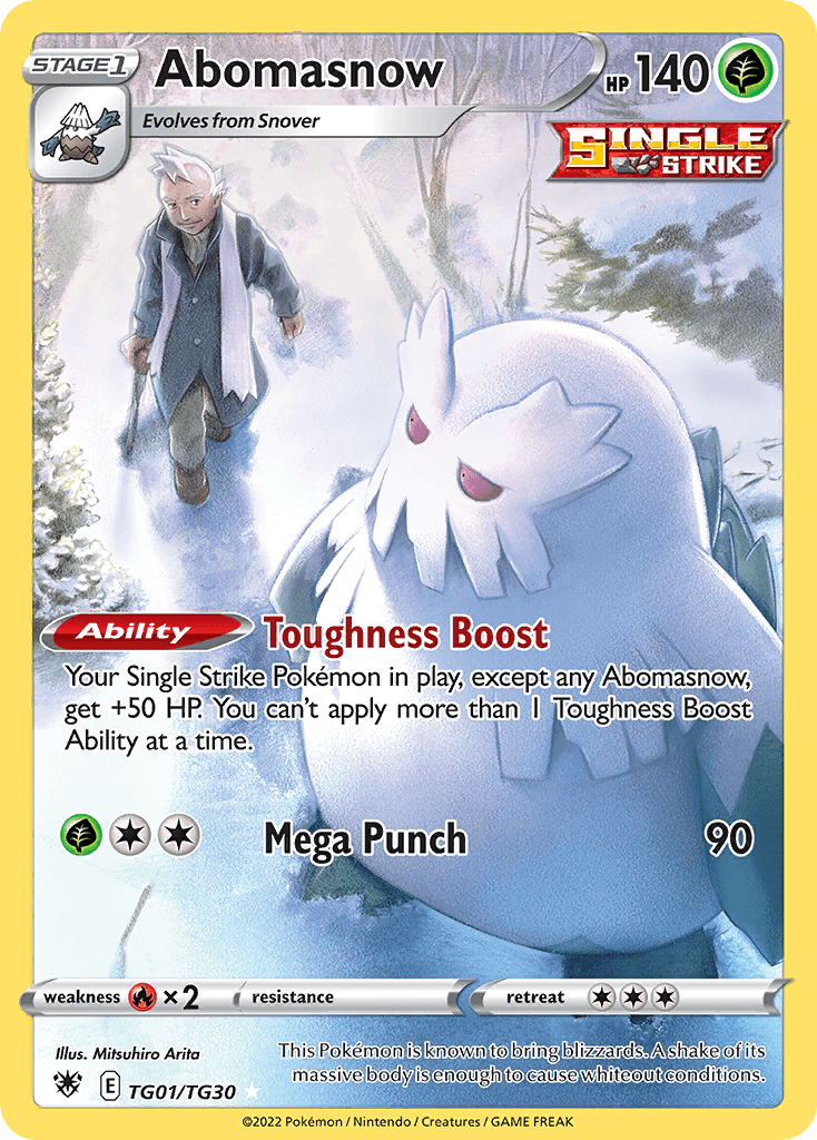 Abomasnow Astral Radiance Trainer Gallery card