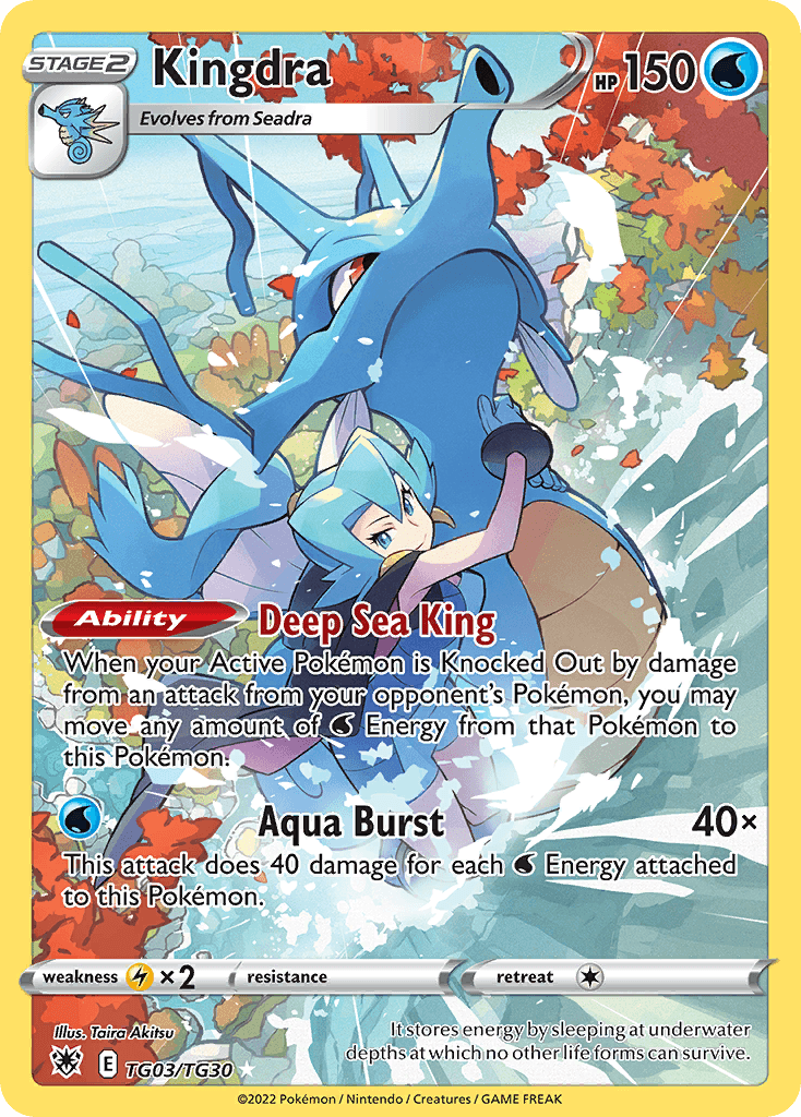 Kingdra Astral Radiance Trainer Gallery card