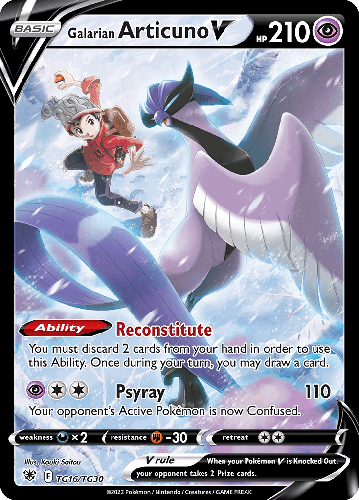 Galarian Articuno V Astral Radiance Trainer Gallery card