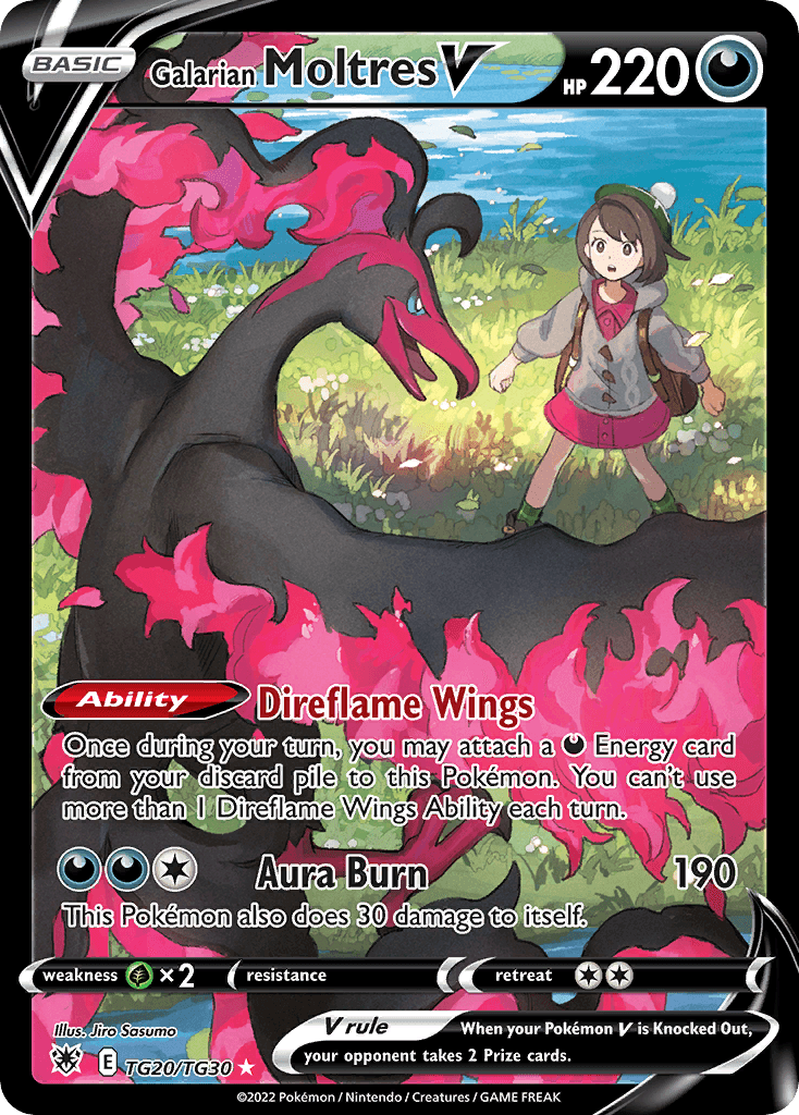 Galarian Moltres V Astral Radiance Trainer Gallery card