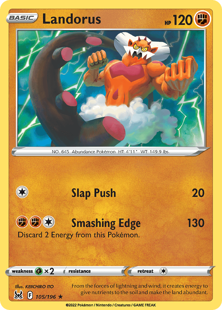 Landorus Lost Origin card