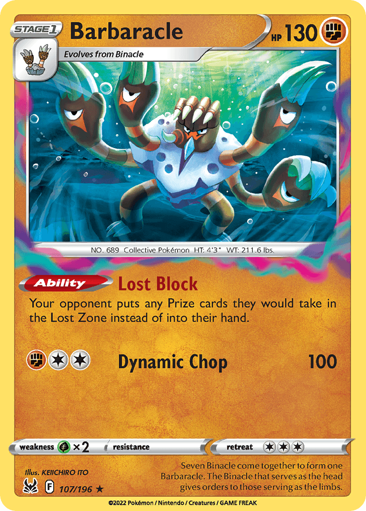 Barbaracle Lost Origin card