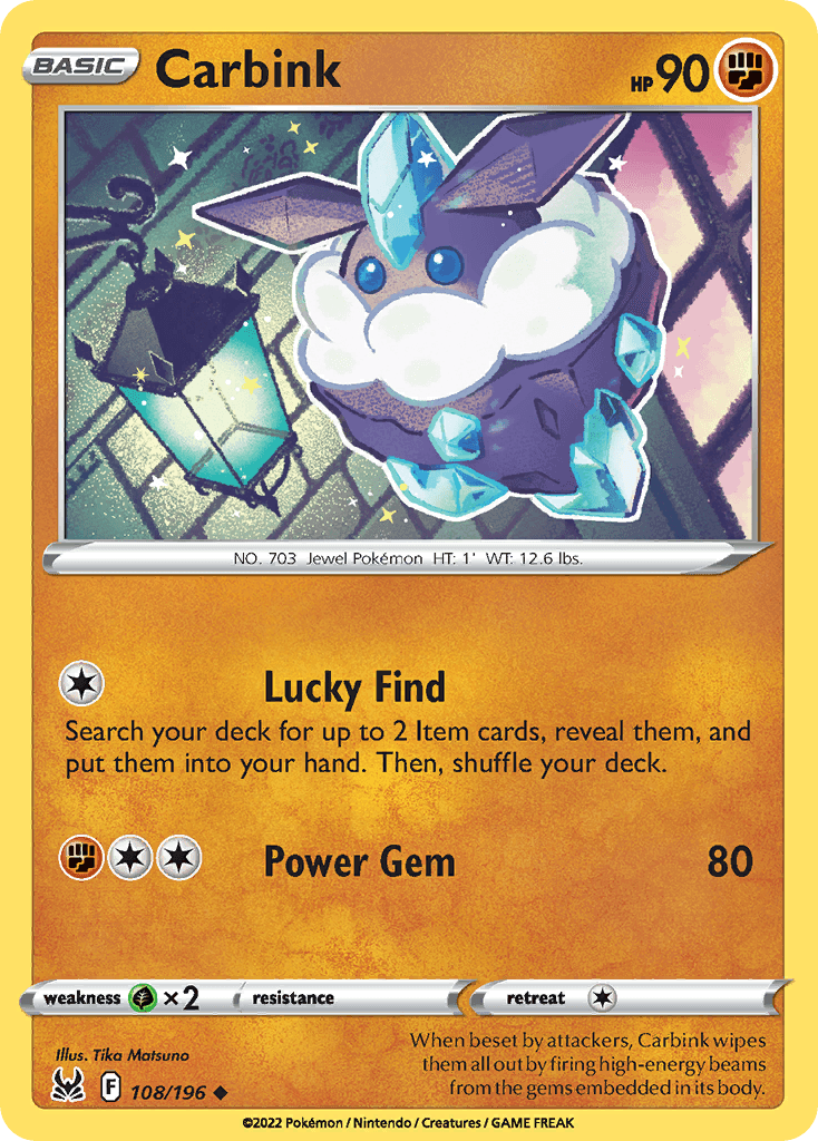 Carbink Lost Origin card