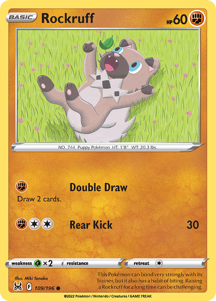 Rockruff Lost Origin card