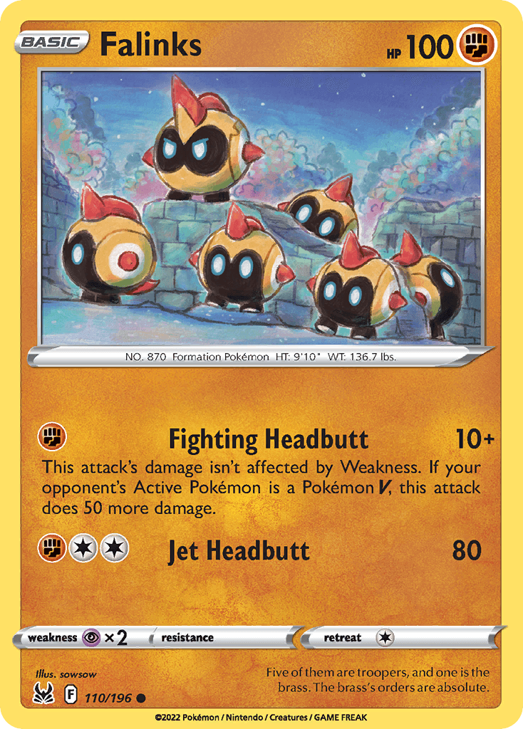 Falinks Lost Origin card