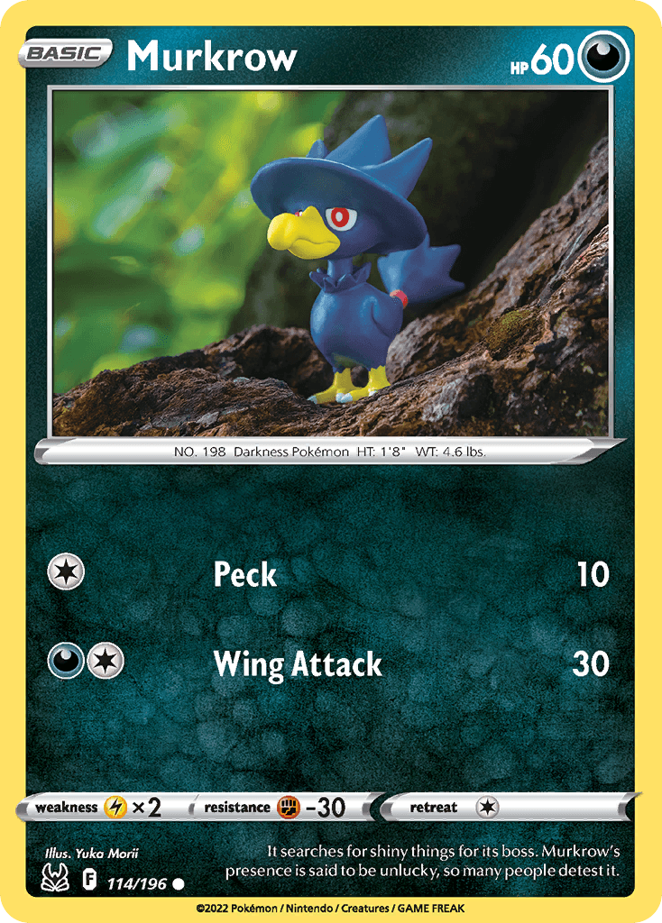 Murkrow Lost Origin card