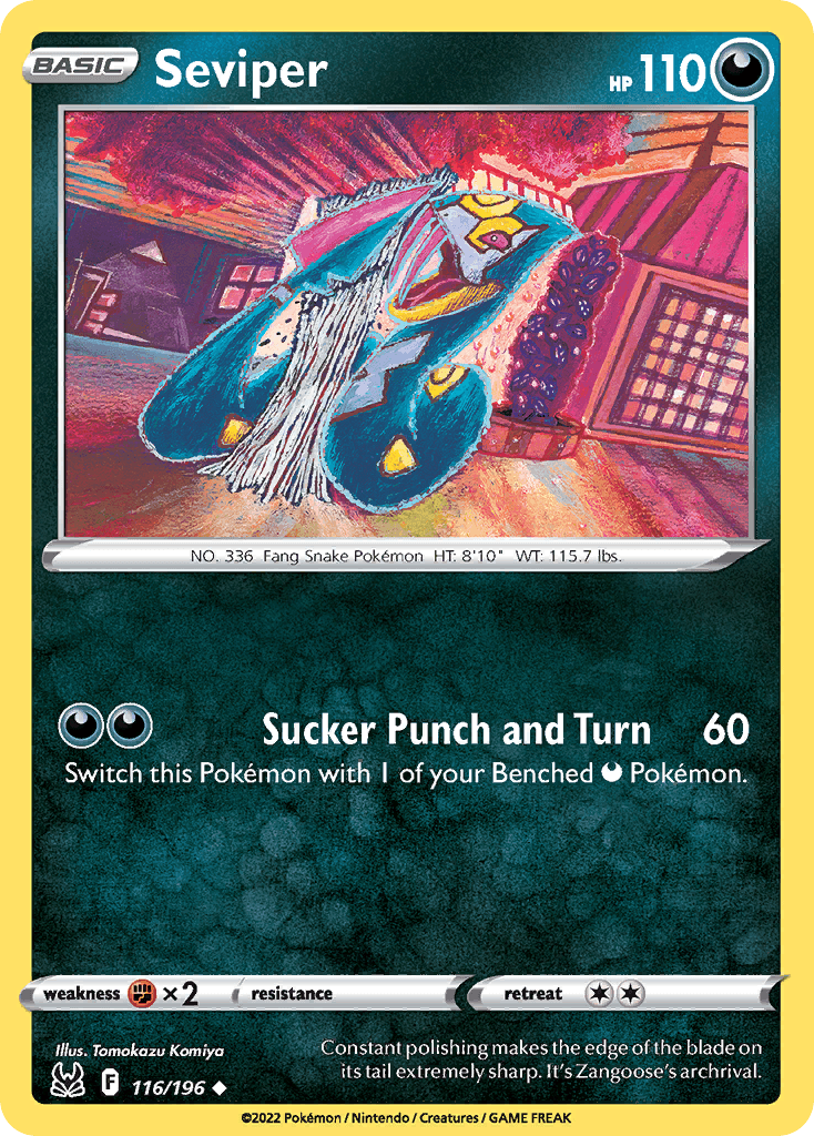 Seviper Lost Origin card