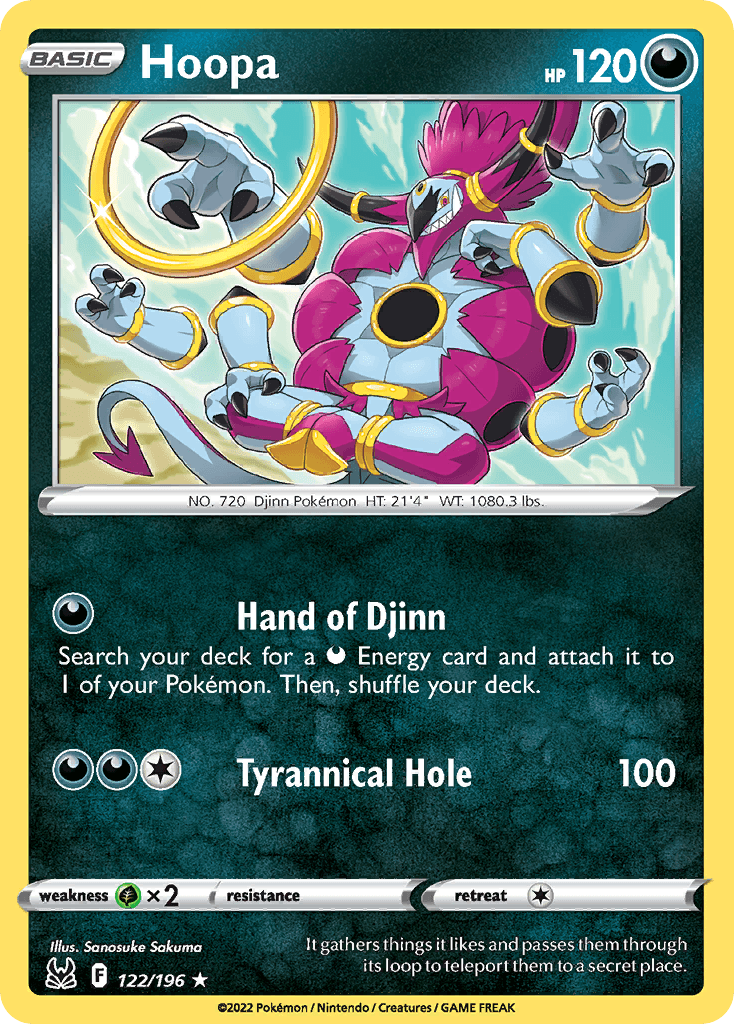 Hoopa Lost Origin card