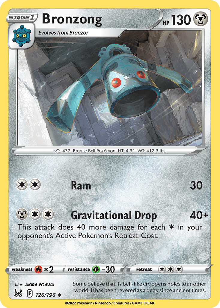 Bronzong Lost Origin card