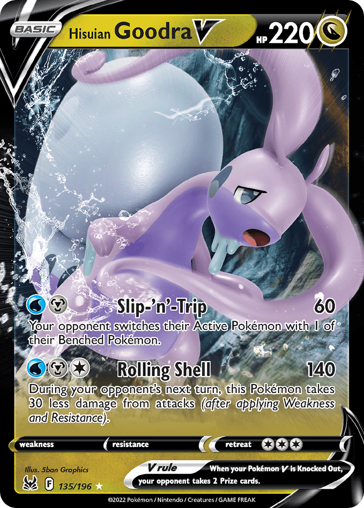 Hisuian Goodra V Lost Origin card