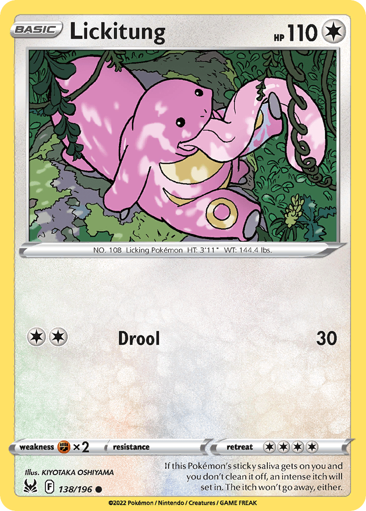 Lickitung Lost Origin card