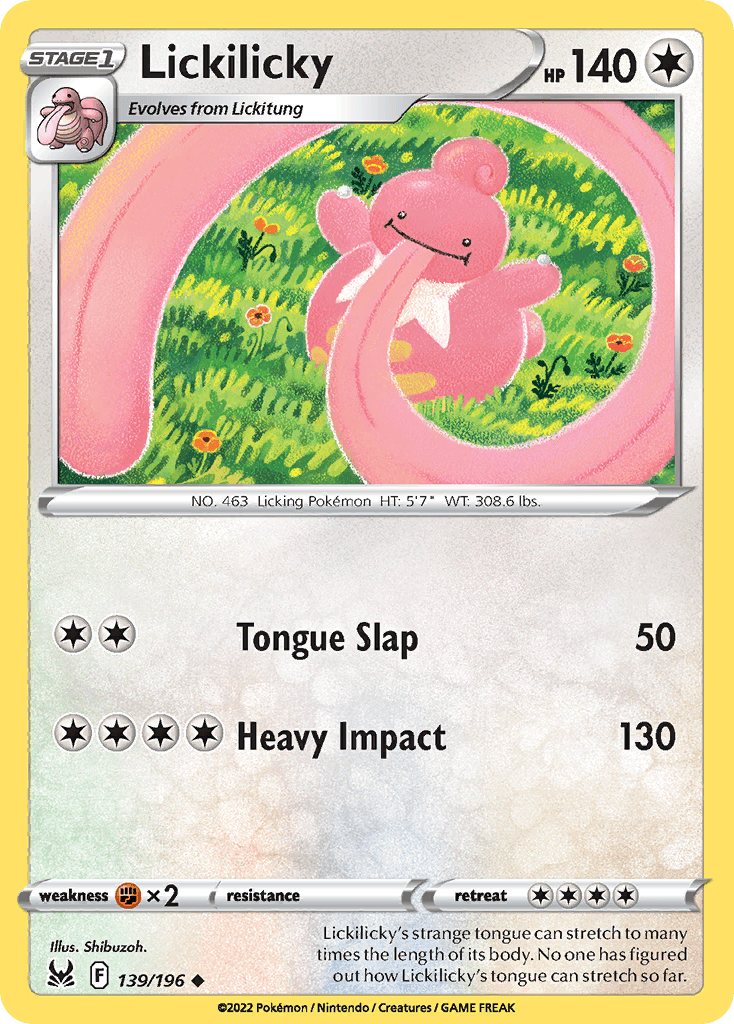 Lickilicky Lost Origin card