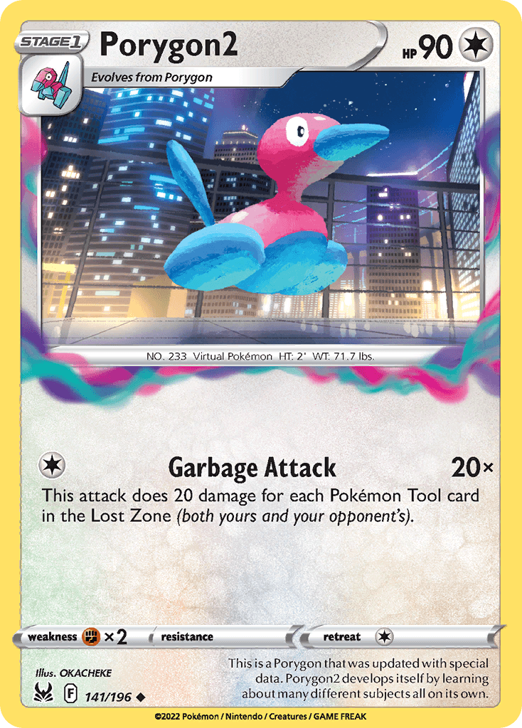 Porygon2 Lost Origin card