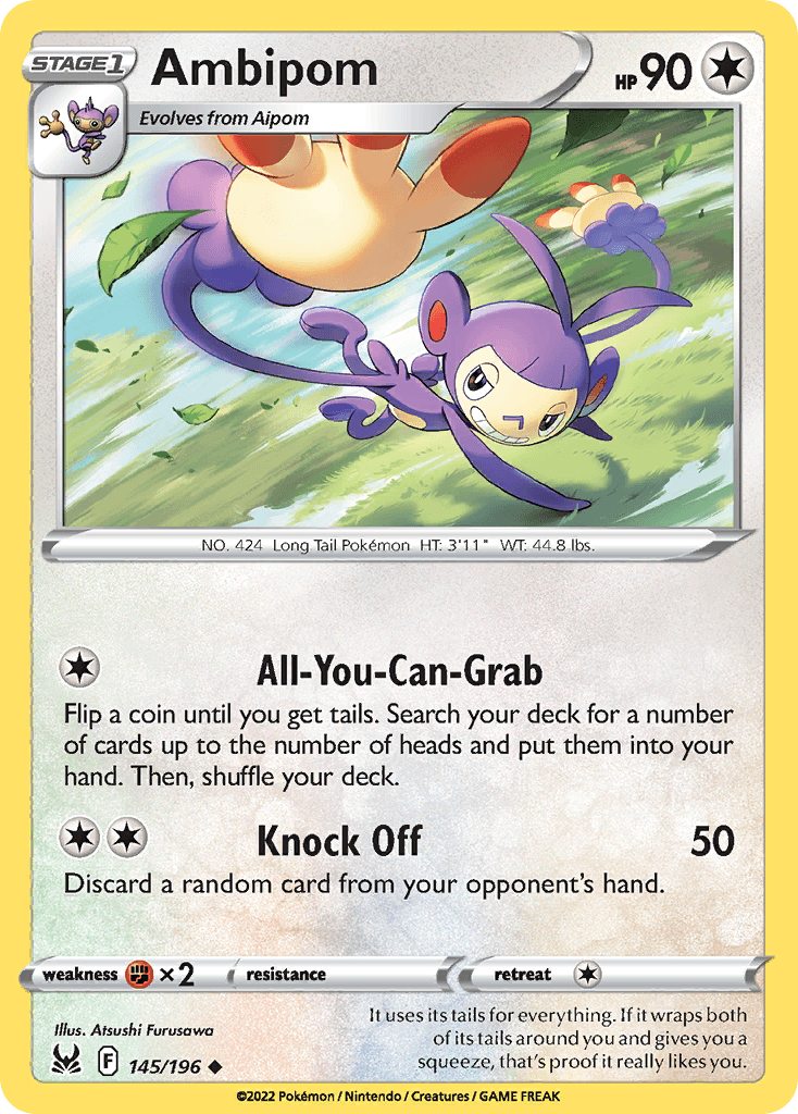Ambipom Lost Origin card
