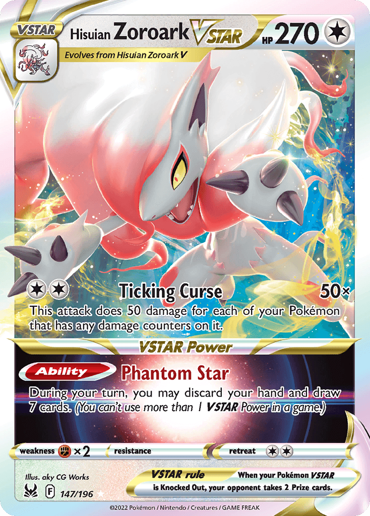 Hisuian Zoroark VSTAR Lost Origin card