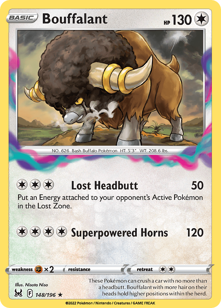 Bouffalant Lost Origin card
