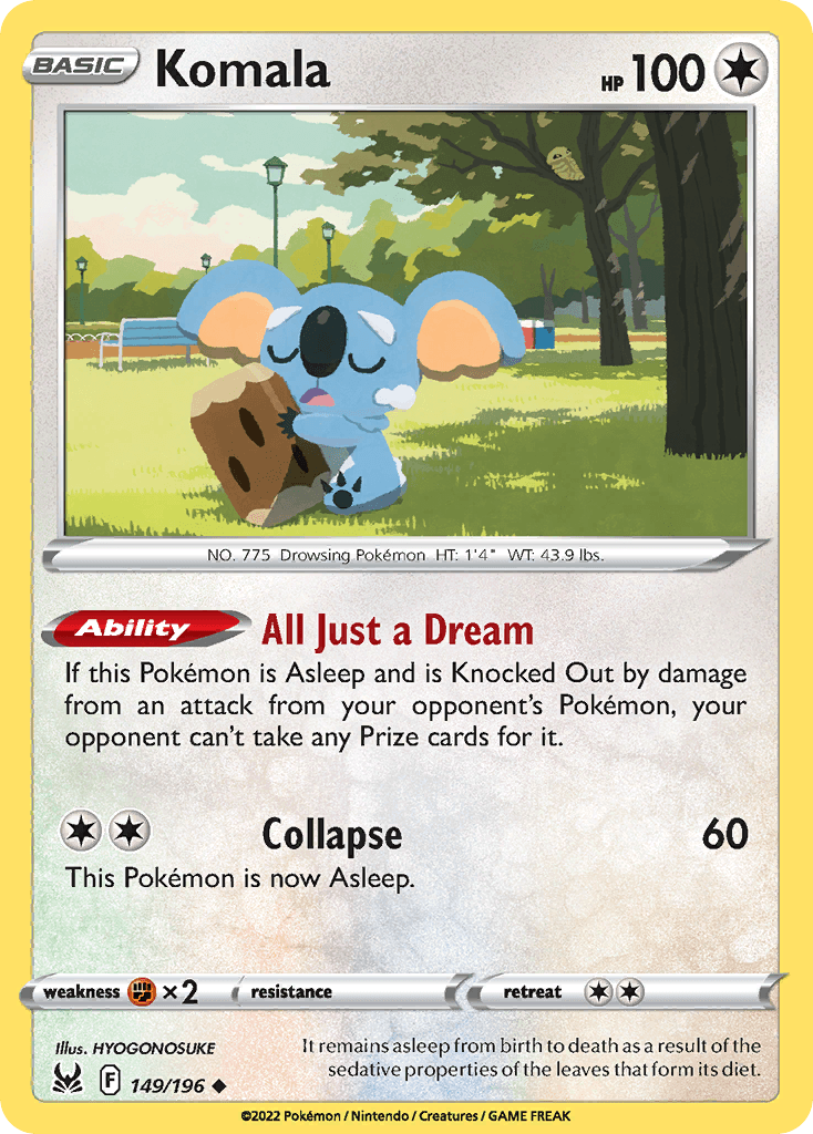 Komala Lost Origin card