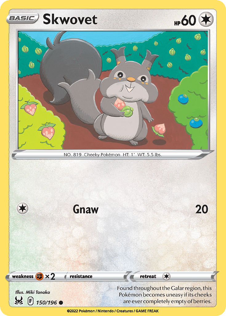 Skwovet Lost Origin card