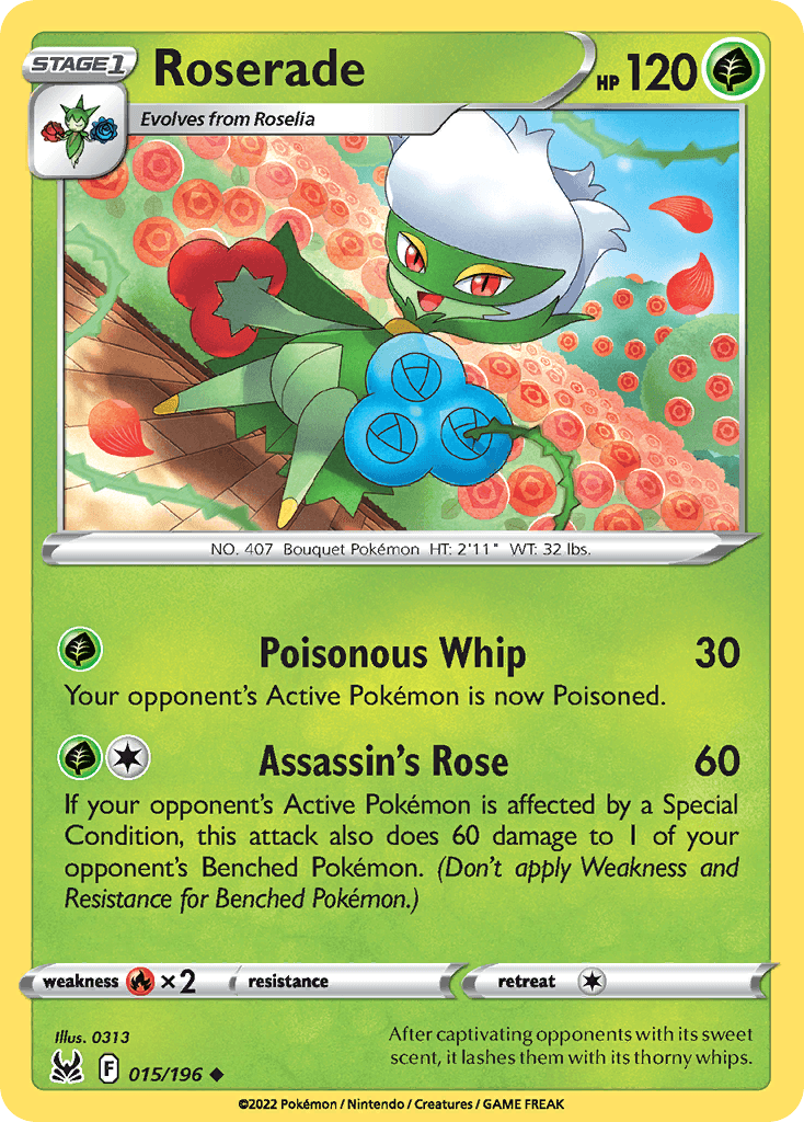 Roserade Lost Origin card