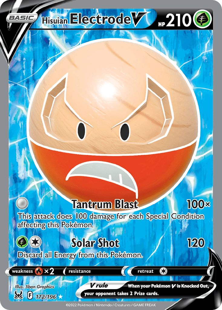 Hisuian Electrode V Lost Origin card