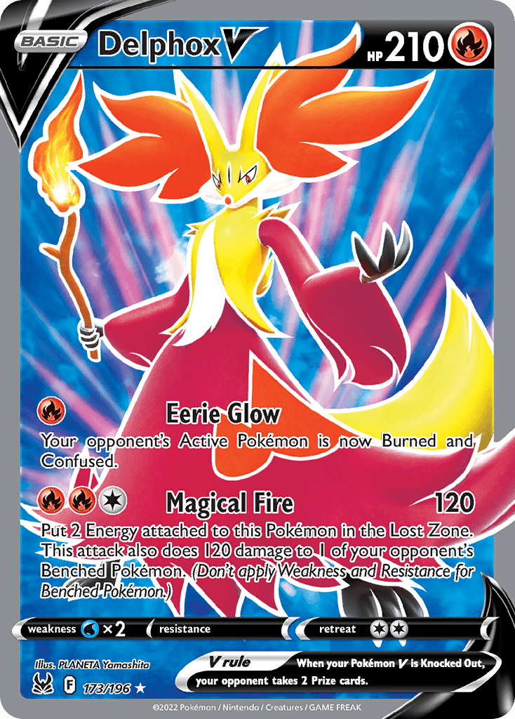 Delphox V Lost Origin card
