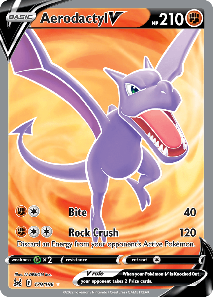 Aerodactyl V Lost Origin card