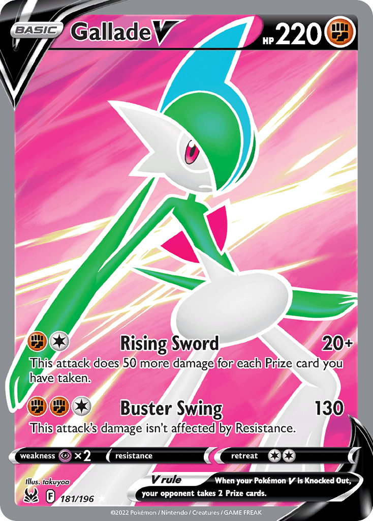 Gallade V Lost Origin card