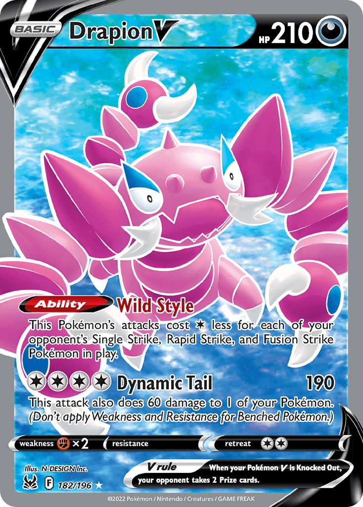 Drapion V Lost Origin card
