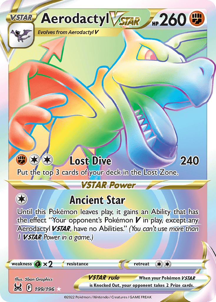 Aerodactyl VSTAR Lost Origin card