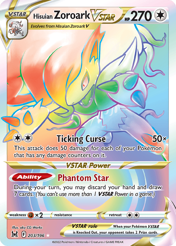 Hisuian Zoroark VSTAR Lost Origin card