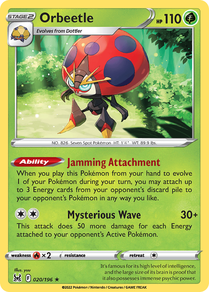 Orbeetle Lost Origin card