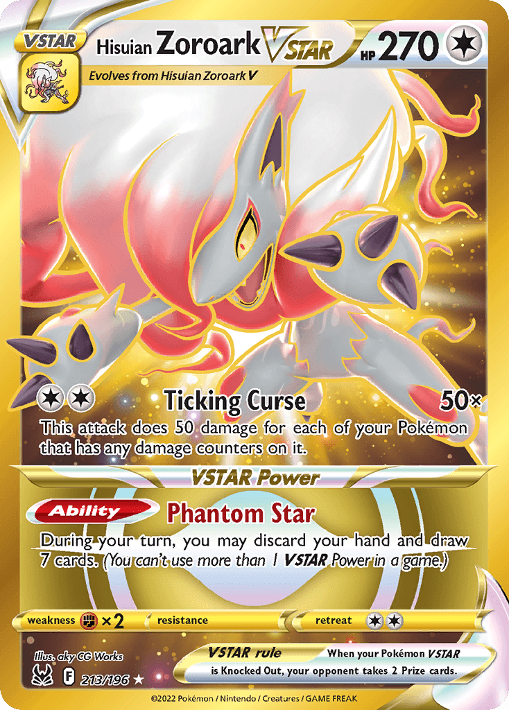 Hisuian Zoroark VSTAR Lost Origin card