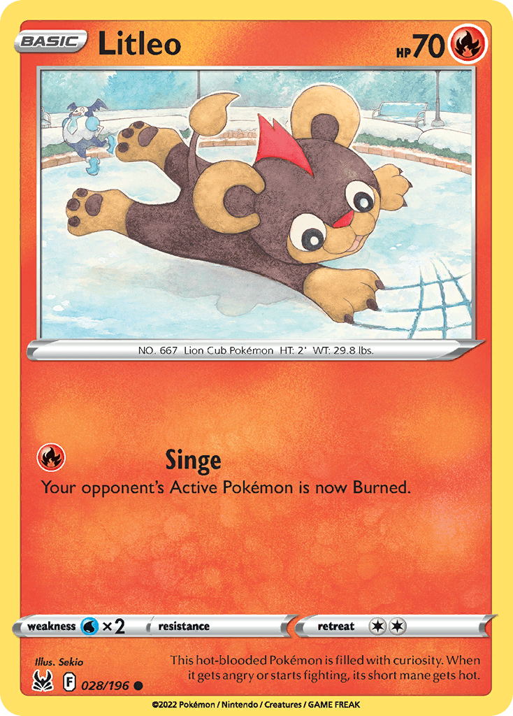 Litleo Lost Origin card