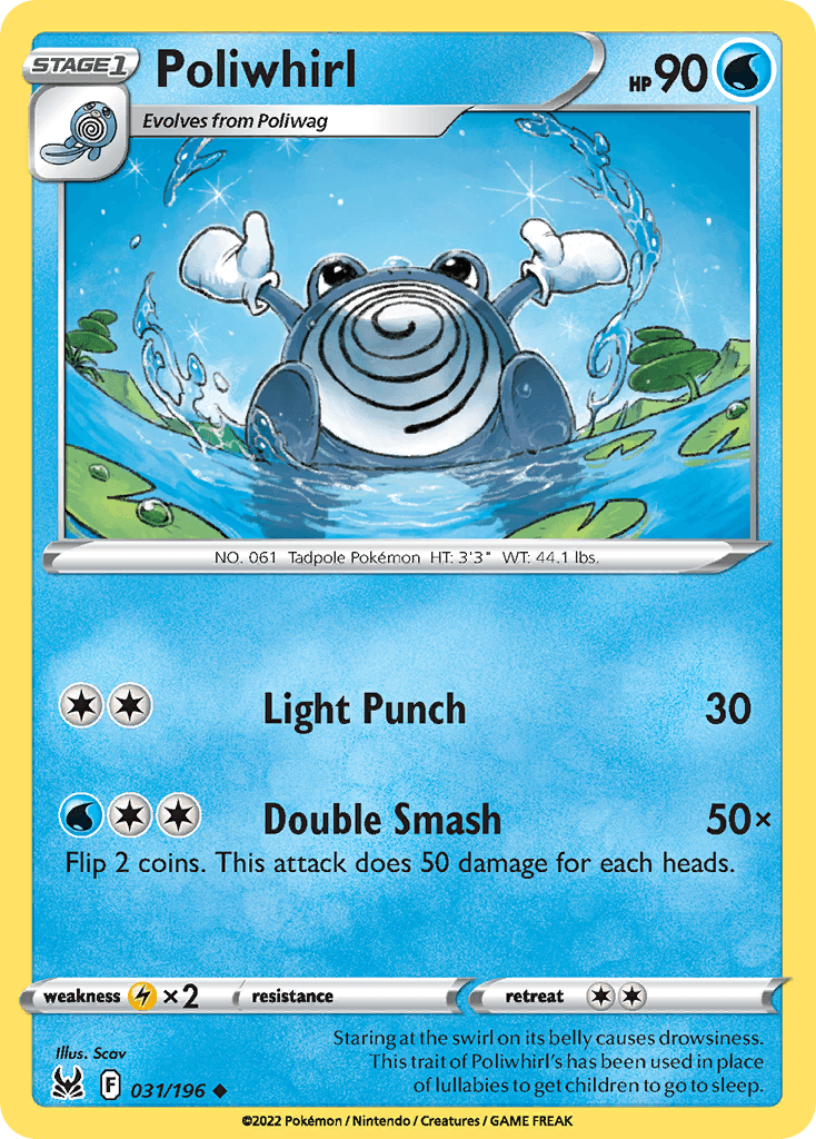 Poliwhirl Lost Origin card