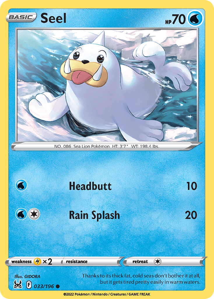 Seel Lost Origin card