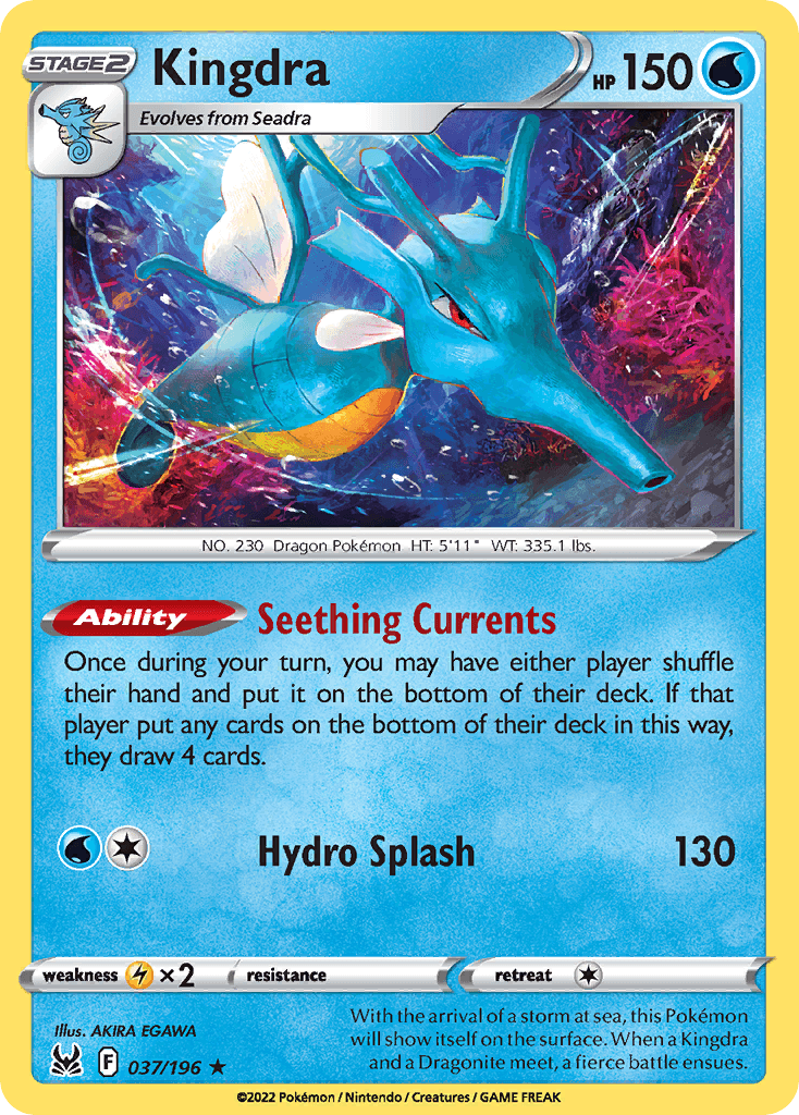 Kingdra Lost Origin card