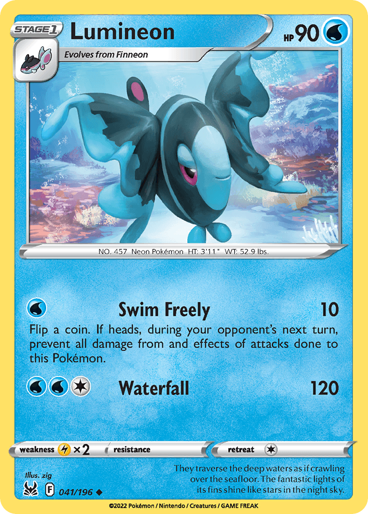 Lumineon Lost Origin card