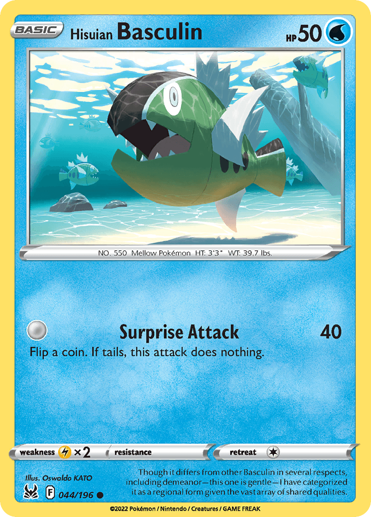 Hisuian Basculin Lost Origin card